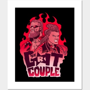 Edge & Beth Phoenix Grit Couple Posters and Art